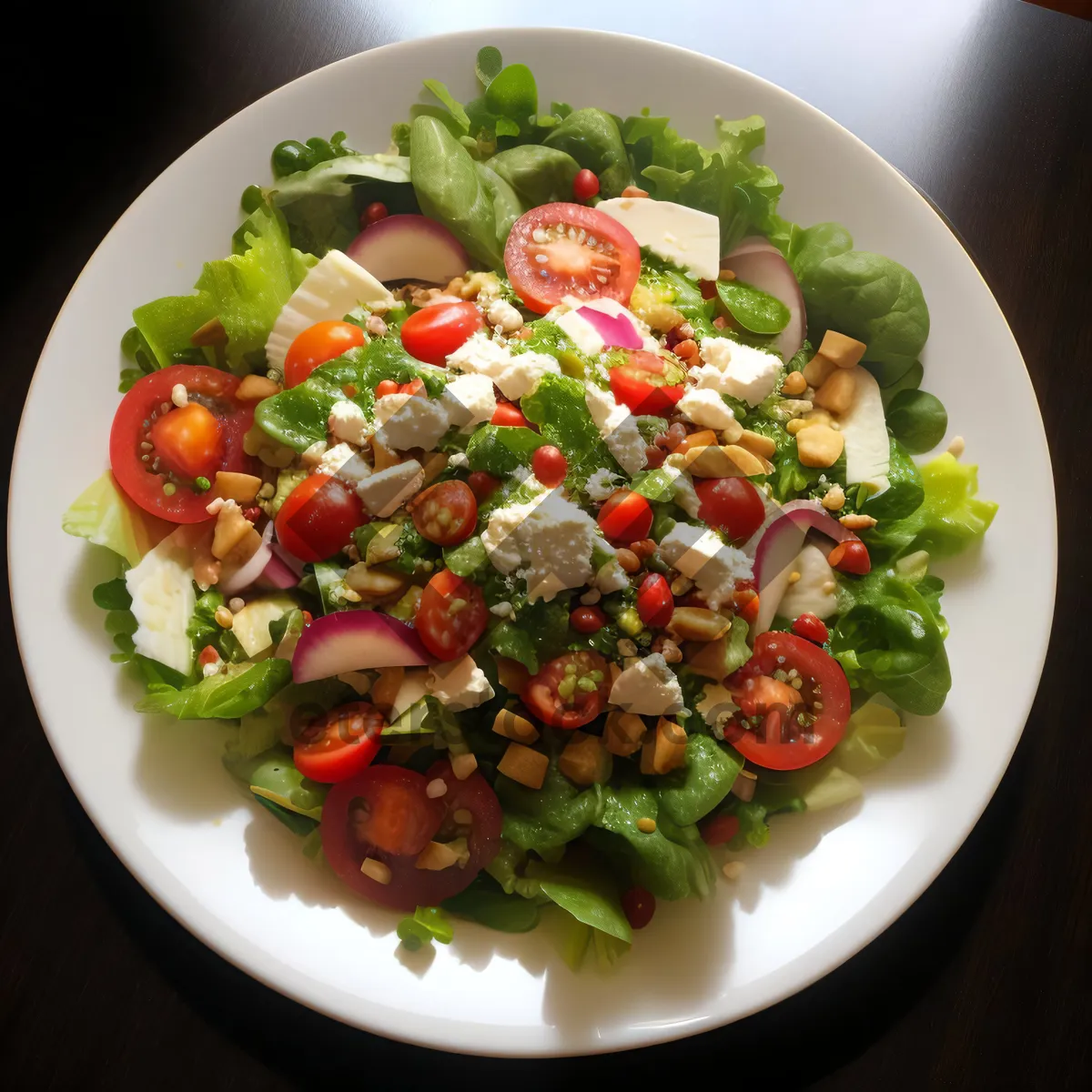 Picture of Fresh Chickpea Salad with Feta Cheese
