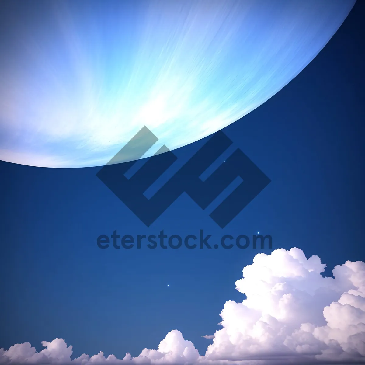 Picture of Ethereal Cloudscape with Sunlight Peeking Through