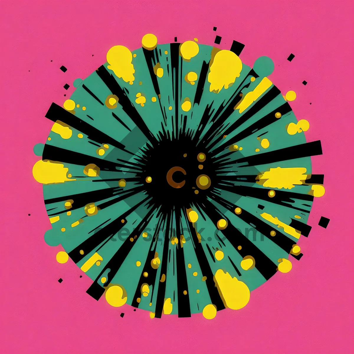 Picture of Colorful school supplies in bright rainbow hues.