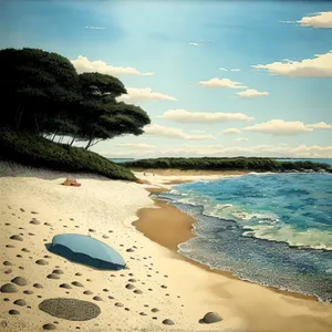 Tropical Coastal Paradise with Turquoise Waters