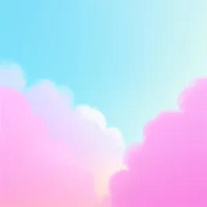 Vibrant and Colorful Cloudy Art Design