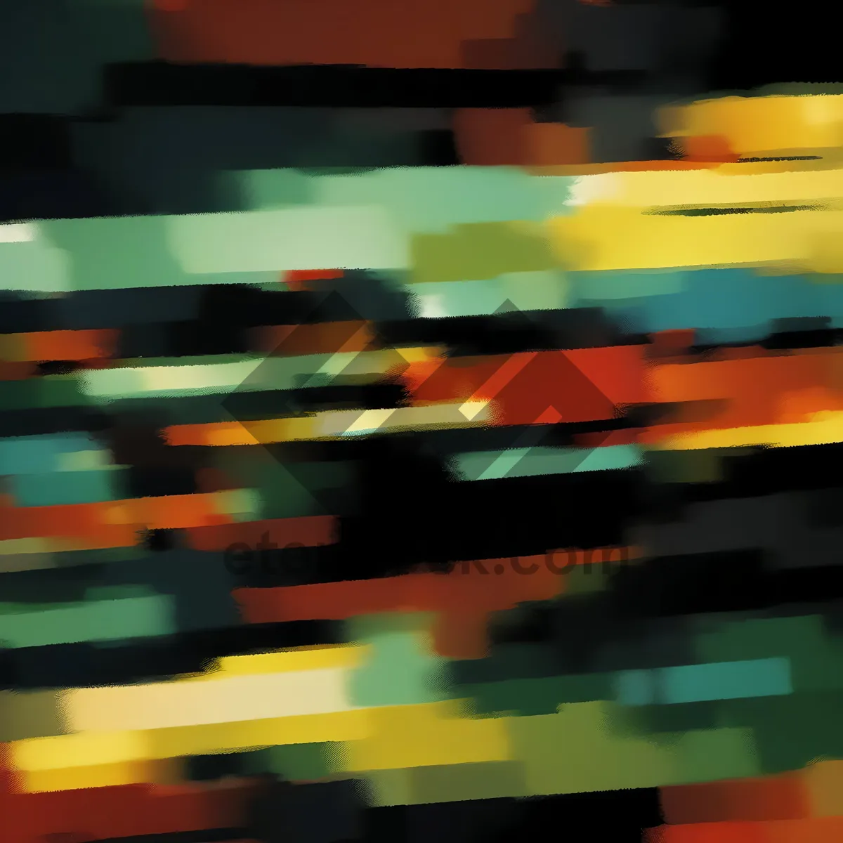 Picture of Vibrant rainbow pencil drawing in art class