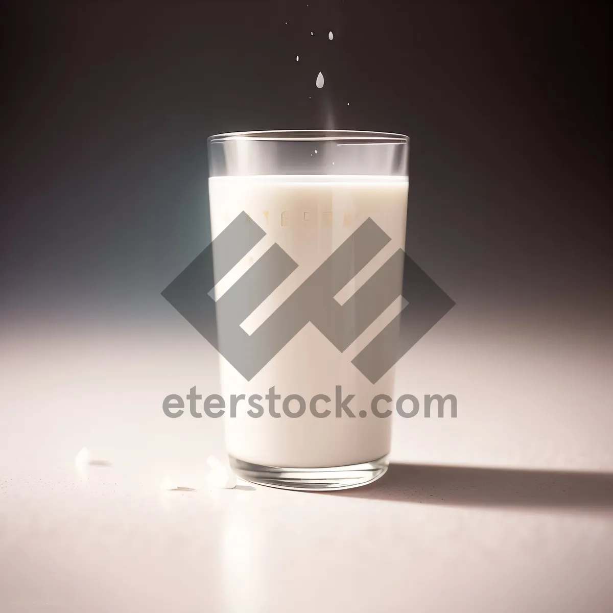 Picture of Refreshing Milk in Glass with Foam