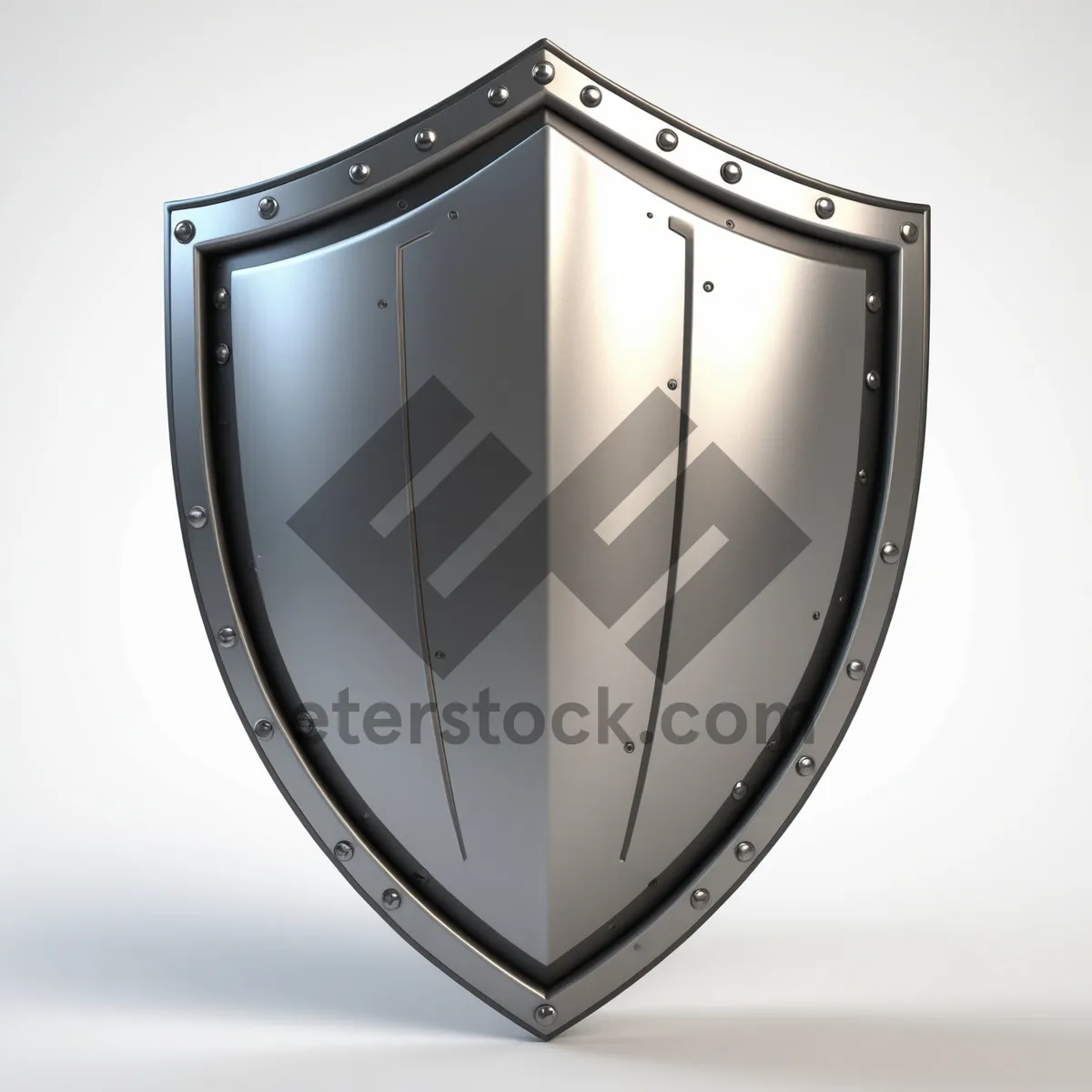 Picture of Shiny Shield Emblem Design Symbol Icon