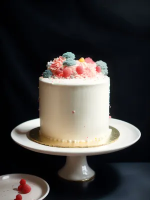 Delectable Berry Cupcake with Chocolate Frosting