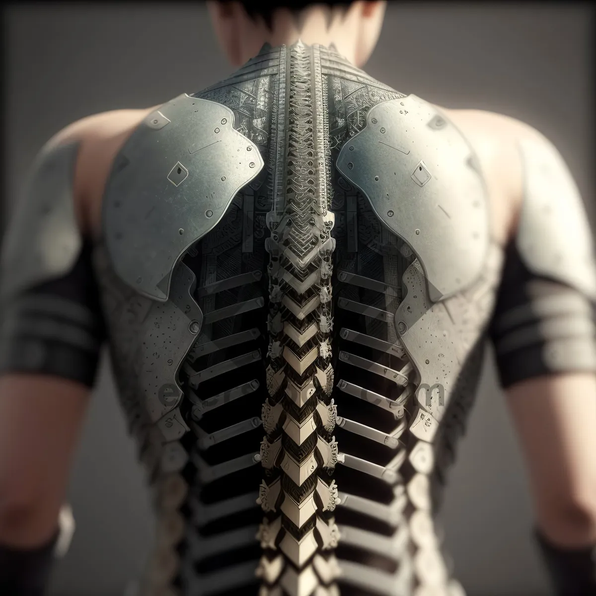 Picture of Sexy Black Chain Mail Body Armor Fashion