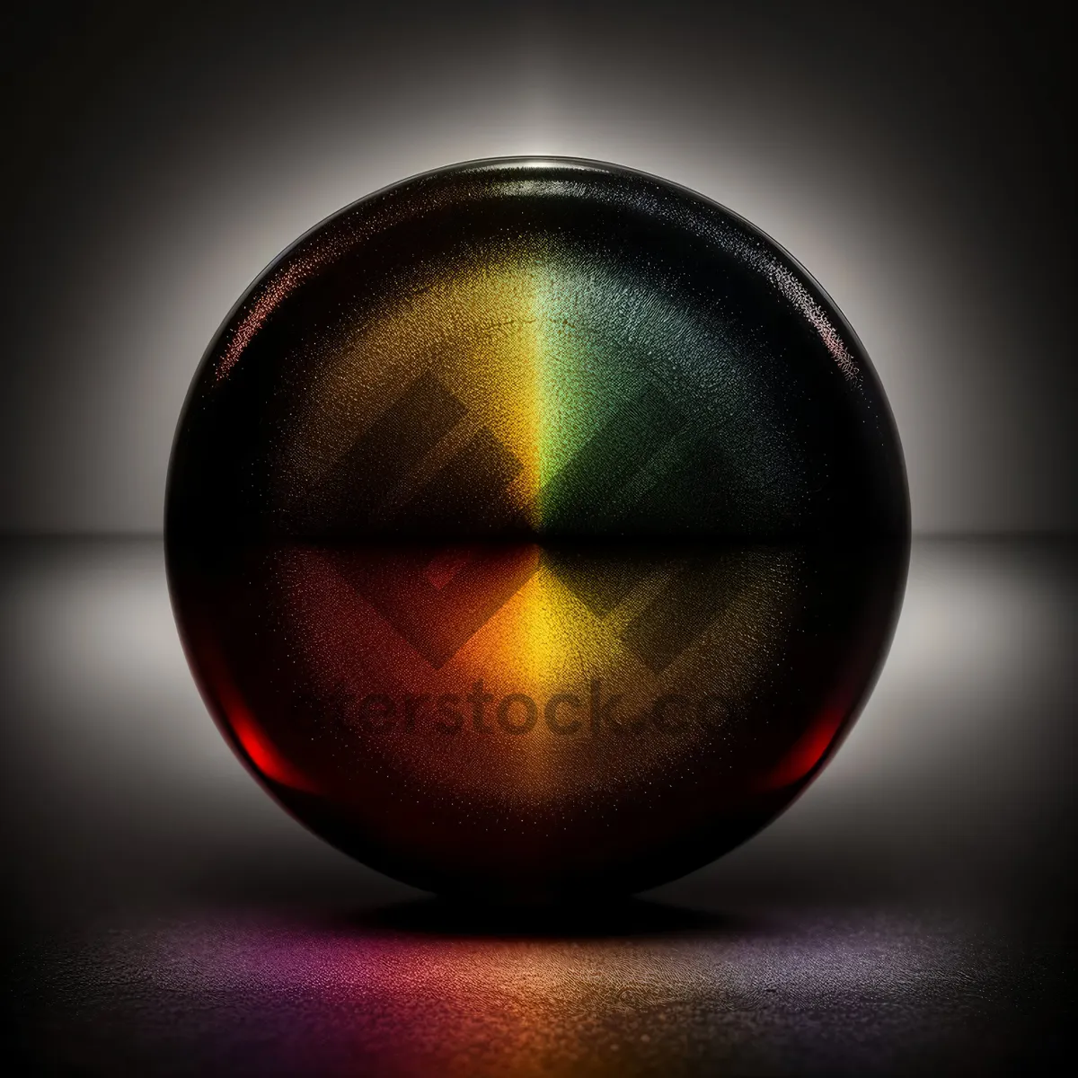 Picture of Shiny Glass Button Icon with Reflection