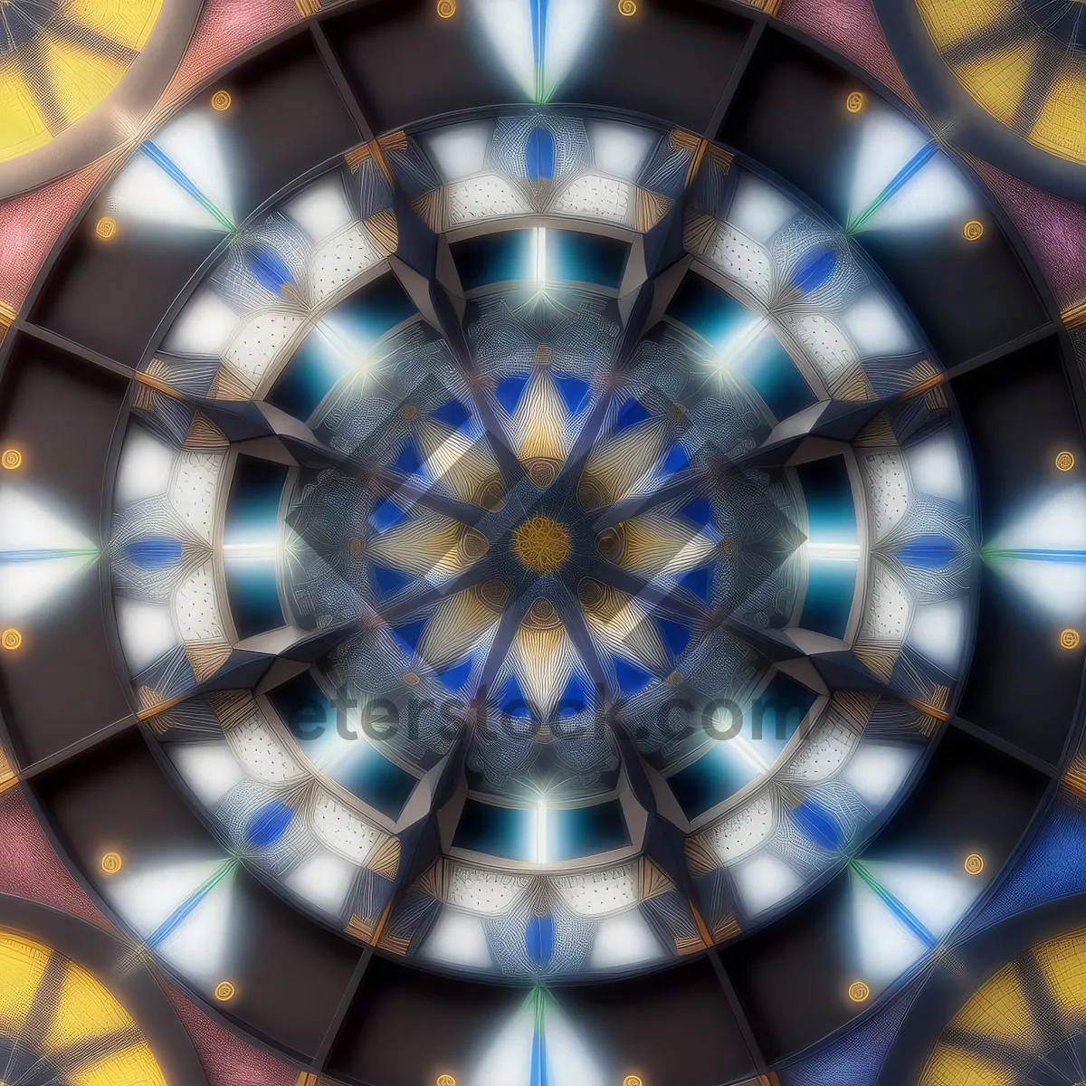 Picture of Geometric Glass Framework with Modern Design