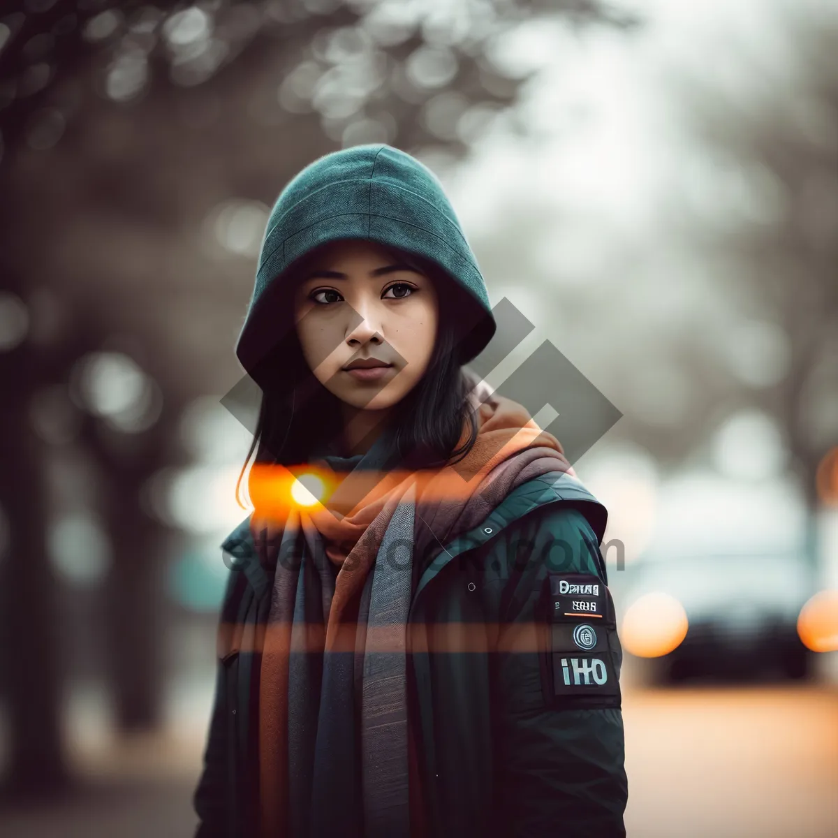 Picture of Joyful Smiling Park Schoolboy in Casual Outdoor Fashion