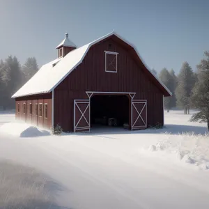 Snowy Mountain Barn