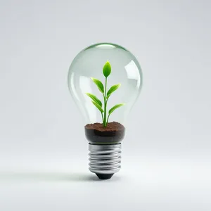 Green innovation: Bright electric plant lamp