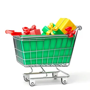 3D Shopping Cart Symbol for eCommerce Website