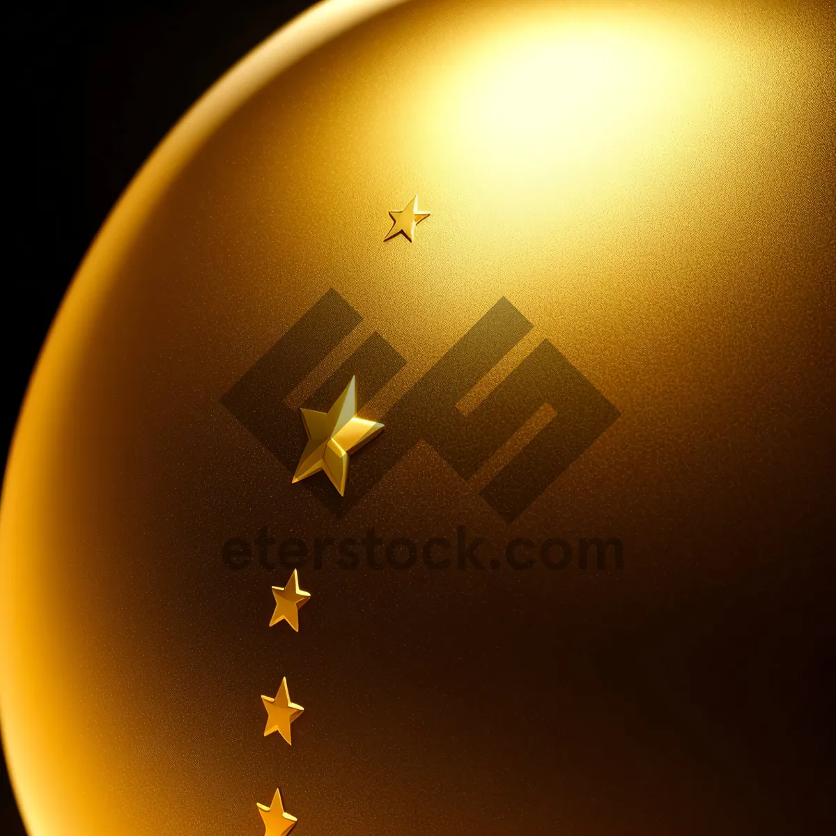 Picture of 3D Starlight Art: Yellow Electric Lamp Design