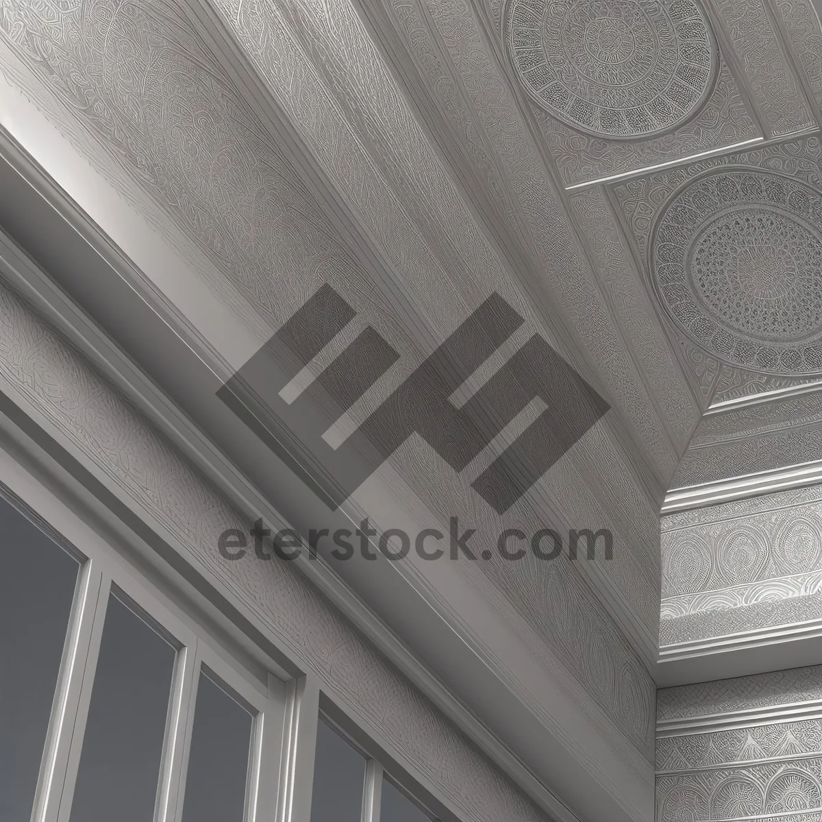 Picture of Elegant Stucco Architecture with Column Design