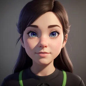 Seductive Brunette Beauty with Intense Gaze