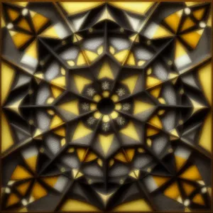 Decorative Window Arabesque Pattern - Artistic Textured Wallpaper
