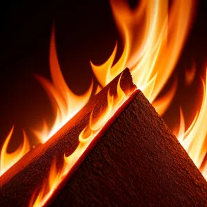 Inferno Blaze: Fiery Heat Embracing Darkness