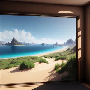 Sunset over the Tropical Coastline with Stunning Ocean Views