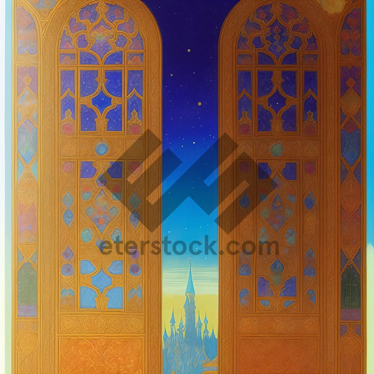 Picture of Historic Cathedral Window in Ancient City