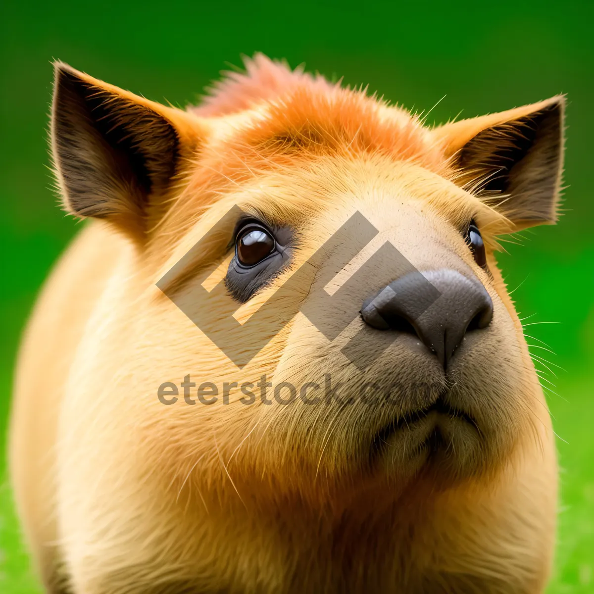 Picture of Wild King Resting: Majestic Lion with Fierce Mane