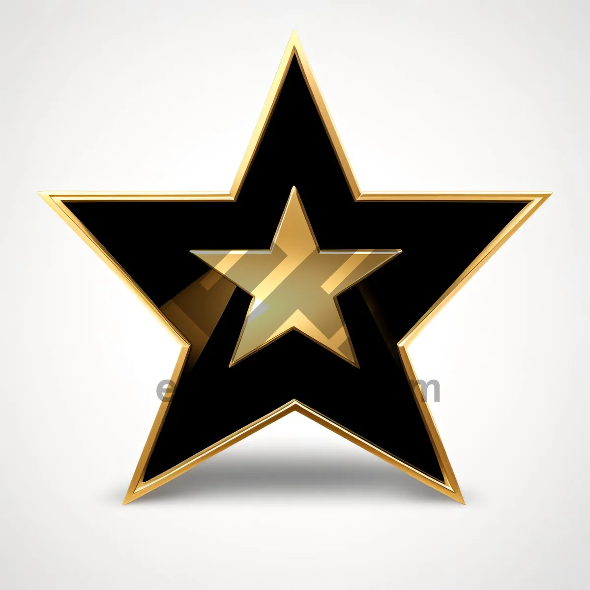 Picture of 5-Star Symbol: A Dynamic 3D Graphic Design Element