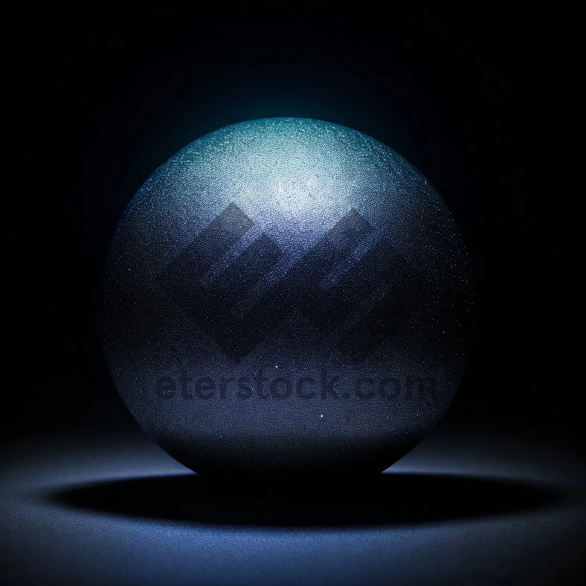 Picture of Celestial World: Reflective 3D Earth Sphere in Space