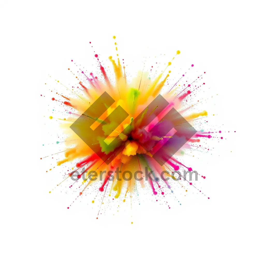 Picture of Colorful Floral Explosion Design Element