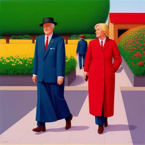 Successful Graduate in Business Attire Celebrates Achievement