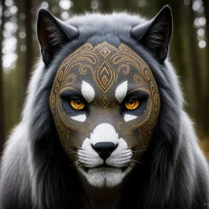 Wild Feline Predator with Majestic Fur