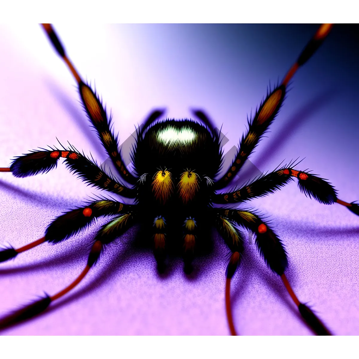 Picture of Black Widow Arachnid Close-Up: Captivating Garden Spider