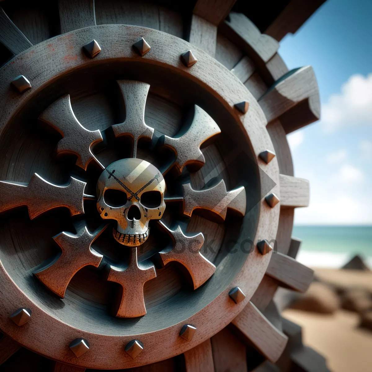 Picture of Industrial Steel Gear Mechanism Powering Machinery