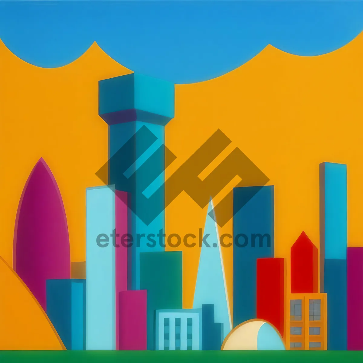 Picture of Business Symbol: Graphic Icon of Pyramid Design