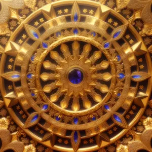 Old Church Roof with Illuminated Dome