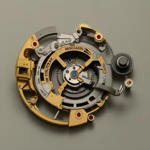 Vintage mechanical clock with intricate metal details.