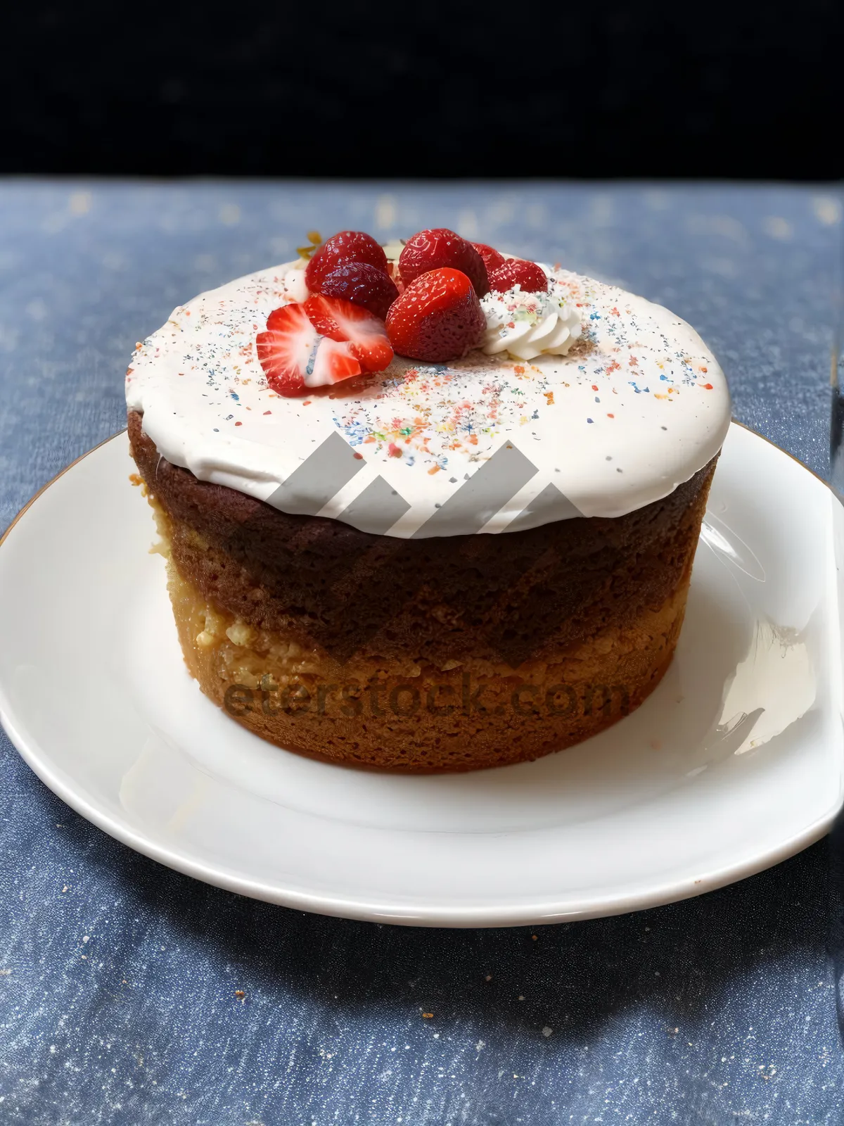 Picture of Delicious Berry Breakfast with Coffee and Cake