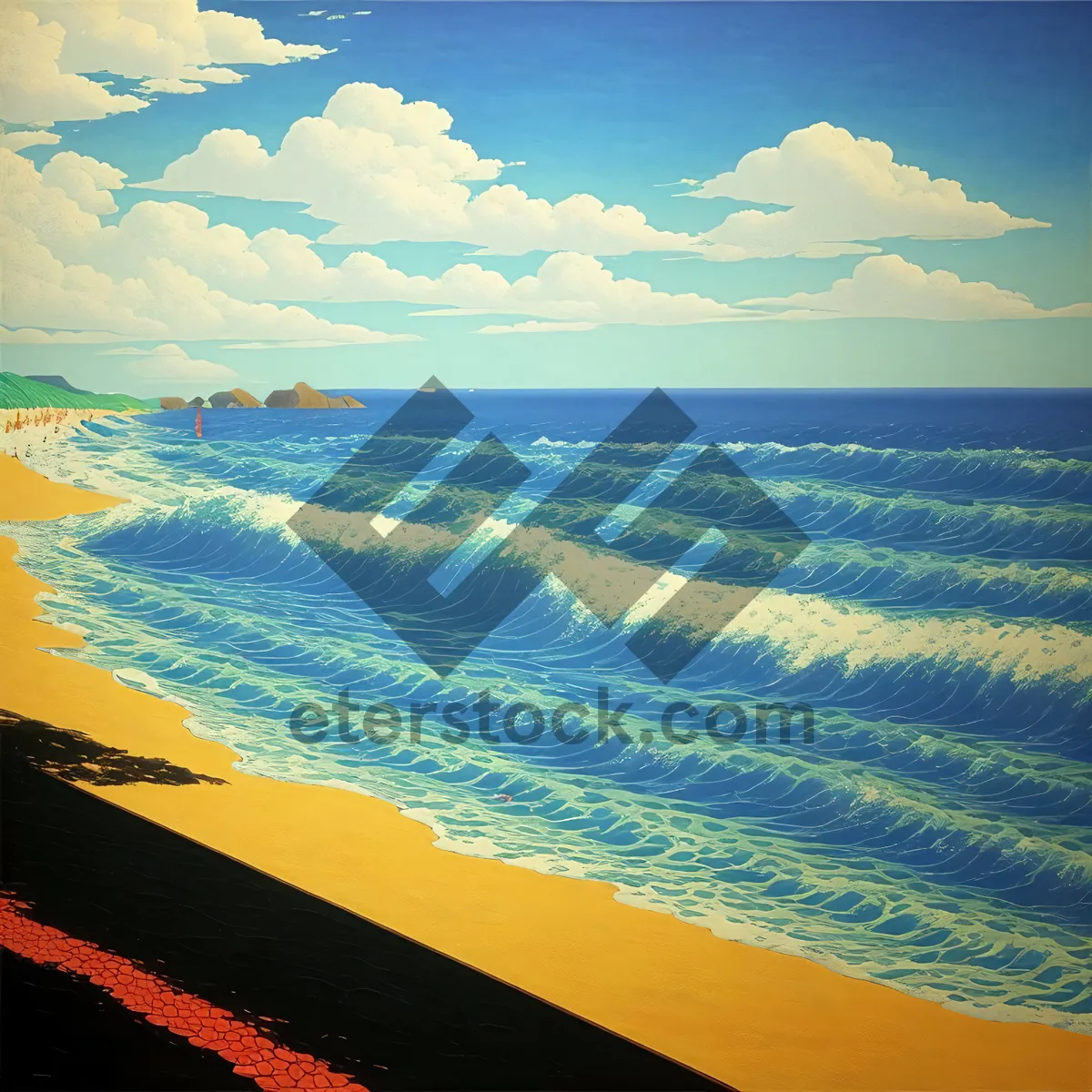 Picture of Paradise Beach: Turquoise Waters and Sandy Shores