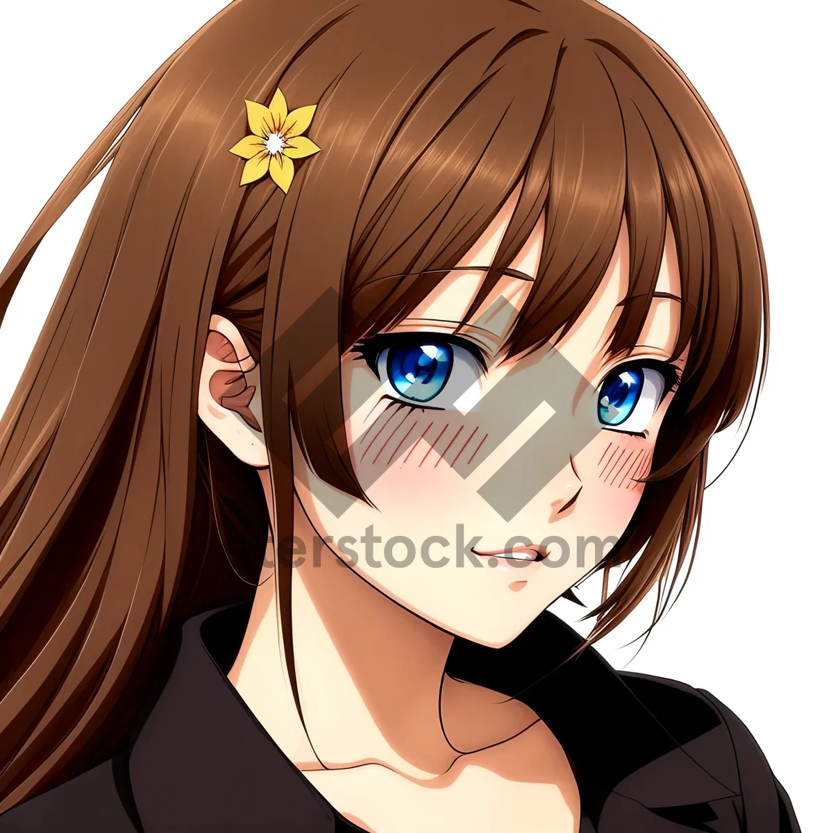 Picture of Cartoon Facial Expression with Person's Nose: Clip Art