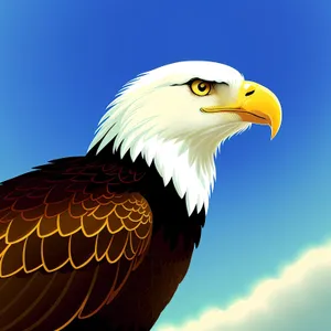 Majestic Bald Eagle Spreading Its Wings