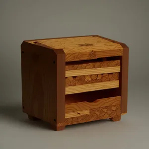 Antique Wooden Chest - Vintage Storage Box