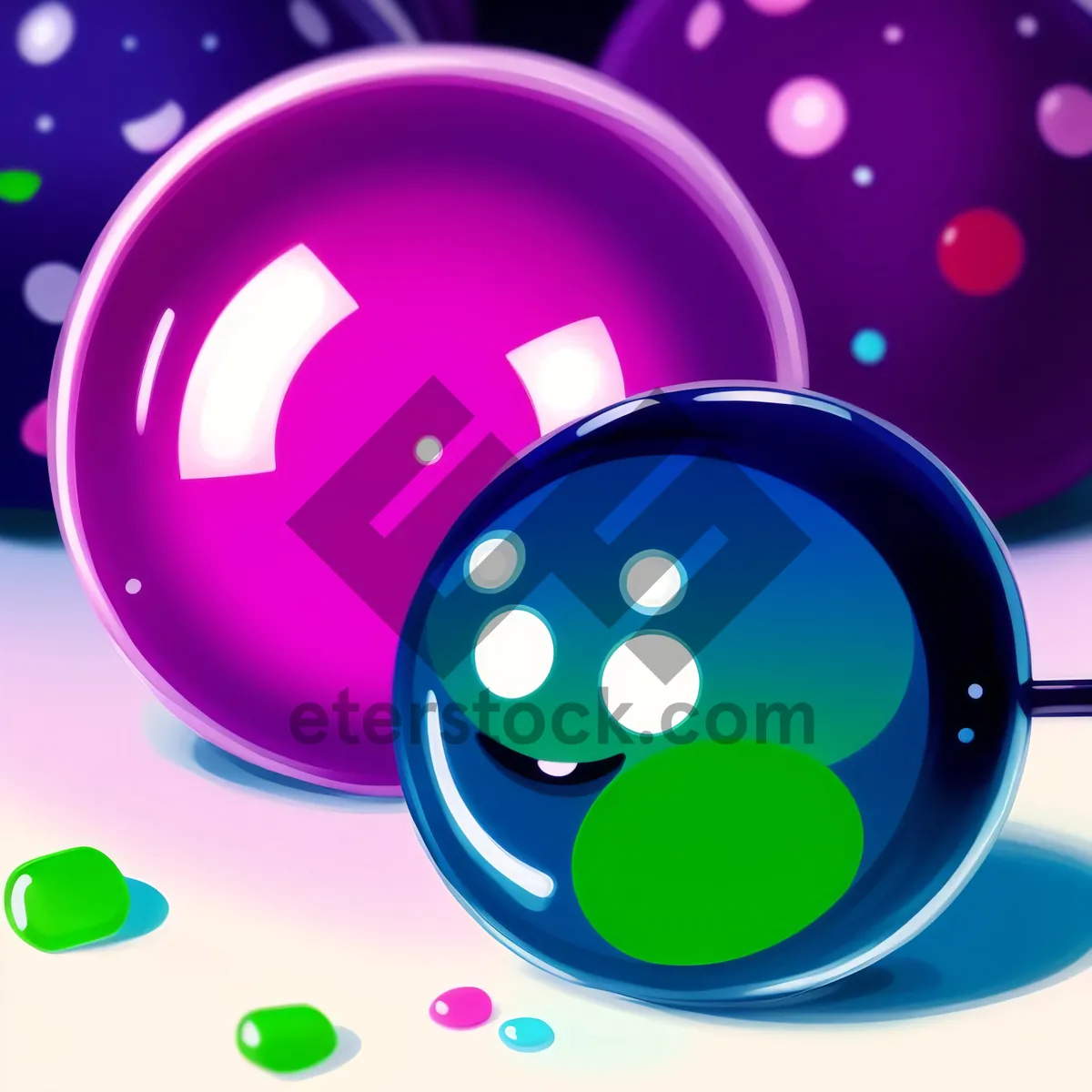 Picture of Shiny Glass Button Set: Round, Glossy Web Icons