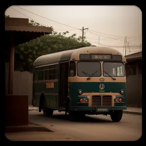 Road Transport: Shuttle Bus on Highway