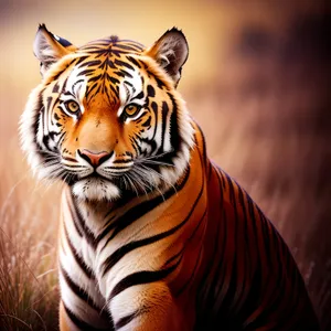 Striped Majesty: The Fierce Beauty of a Tiger Cat