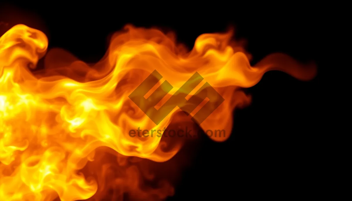 Picture of Fiery Orange Blaze Pattern Design Wallpaper