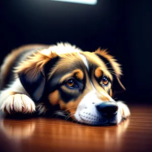 Adorable Border Collie Puppy with Brown Fur