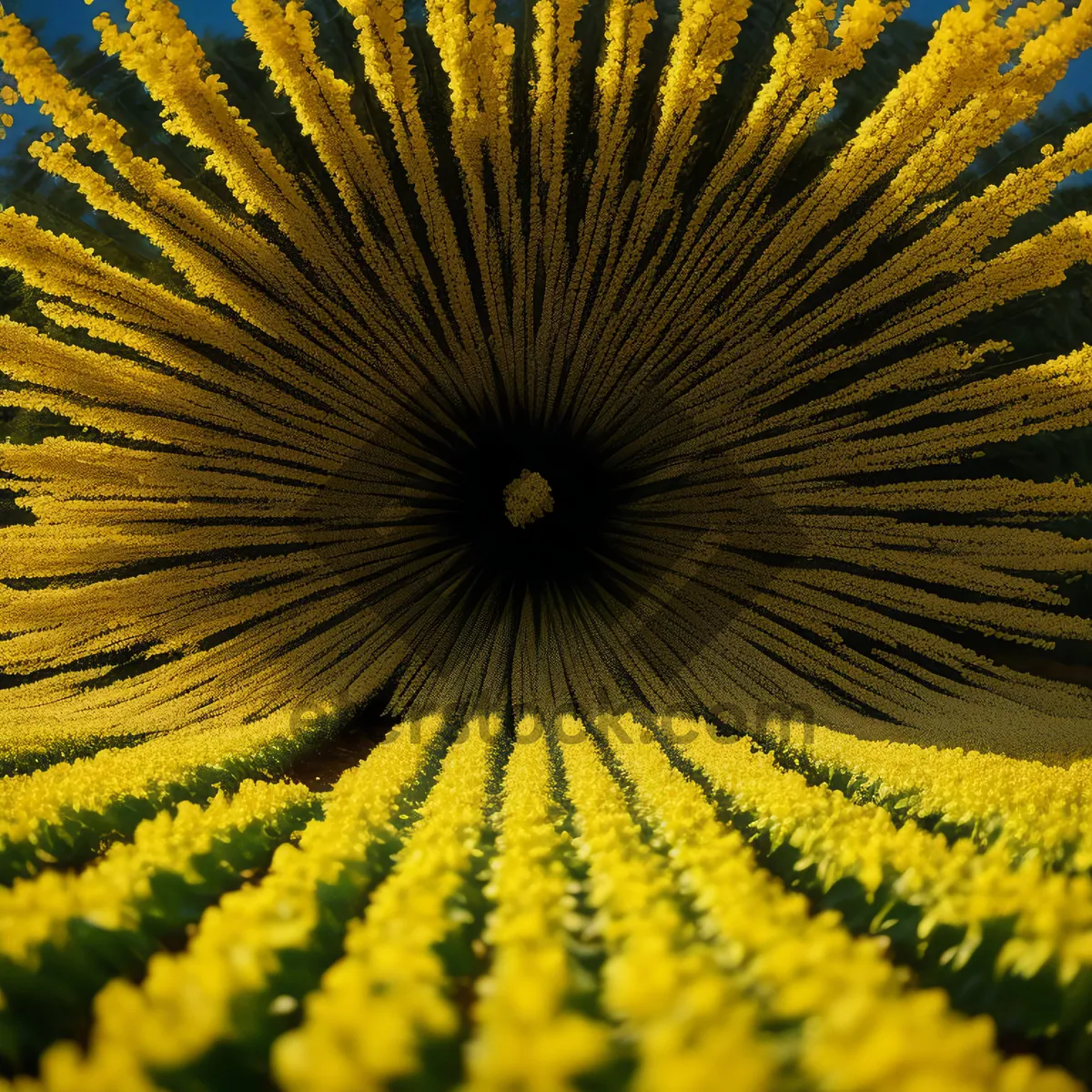 Picture of Vibrant Sunflower Floral Texture Wallpaper