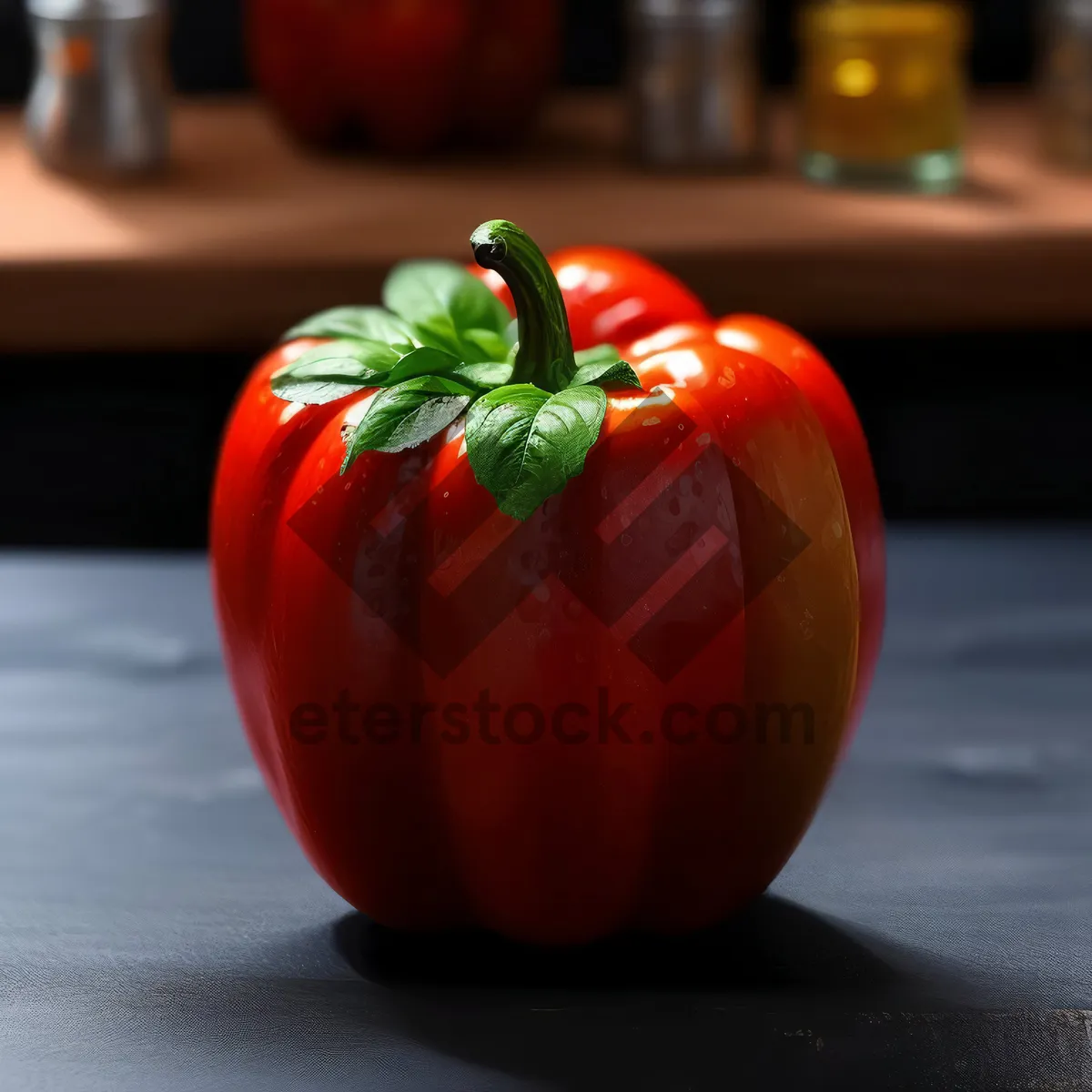 Picture of Healthy Fresh Vegetables and Fruits Salad with Pepper