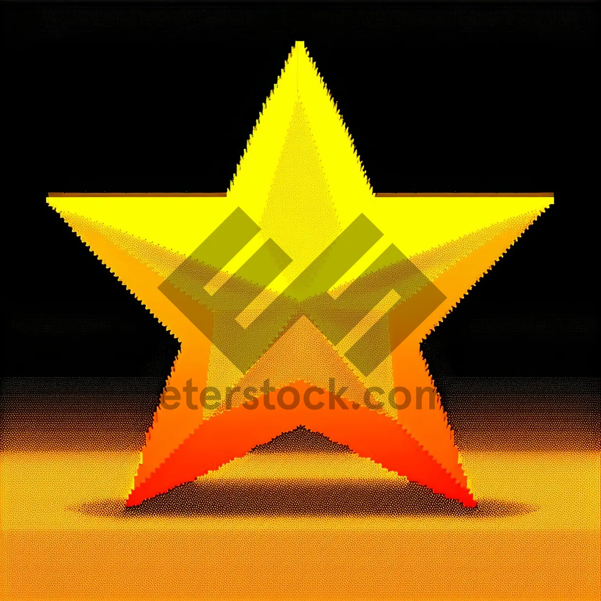 Picture of Gold Star Five-Spot Symbol Graphic Design