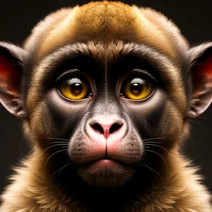 Playful Baby Orangutan in Primate Menagerie