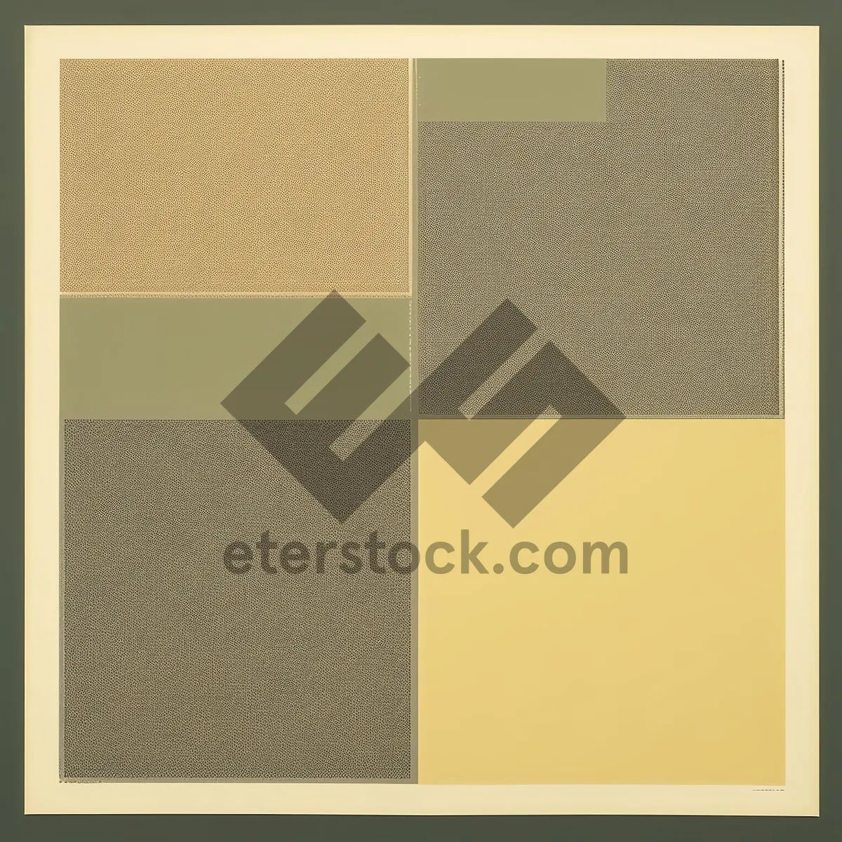 Picture of Vintage Border Checkered Pattern on Aged Paper Square
