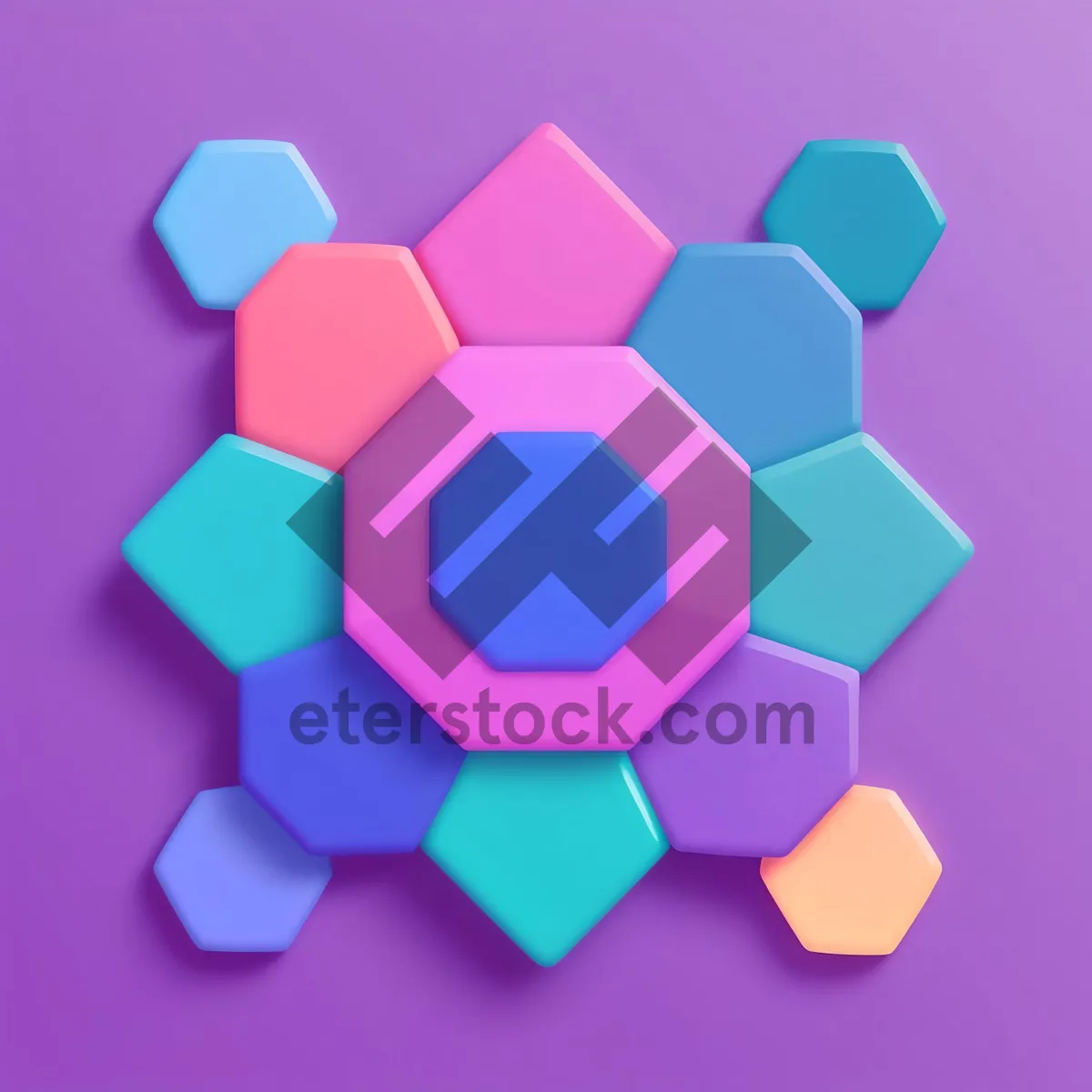 Picture of 3D Box Resort Icon - Clean Design Blank Shape